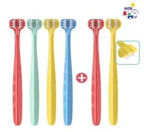 MDB 3D 어린이 칫솔 (4개+2개)