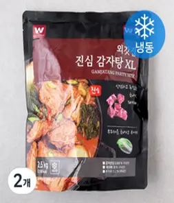 외갓집 진심 감자탕 XL (냉동), 2.5kg, 2개