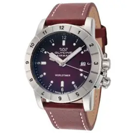 Glycine 글라이신 에어맨 월드타이머 남자 명품 패션 손목 시계 가죽 스트랩 시계줄 GL1023