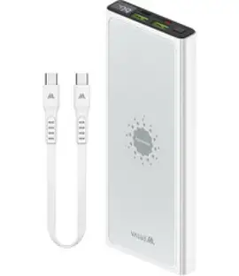 밸류엠 고속 무선충전 PD 보조배터리 10000mAh 22.5W + C to C 케이블 + 흡착패드 세트, 화이트, VM-PA10APQ15W