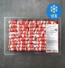 푸드랩플러스 미국산 돌돌말이 대패 우삼겹 (냉동), 800g, 1개