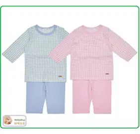 [밍크뮤ch] 23년 SS 체크에어로쿨7부내의 2종 택1 3317068001 백일 돌 선물 유아실내복 봄 가을