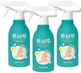 라이프홀릭 버블 풋샴푸 아이스 레몬 400ml, 1개입, 3개