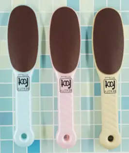 피샤인 일본 정품 뷰티풋 발 발바닥 뒷꿈치 발꿈치 각질 굳은살 제거 발각질제거 풋파일, 1개, 블루+베이지+핑크
