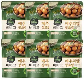 비비고 메추리알 장조림, 170g, 6개