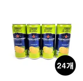 산펠레그리노 폼펠모 자몽 스파클링 330ml x 24캔 시칠리아산 그린자몽 원액 16% 함량 과일음료, 24개