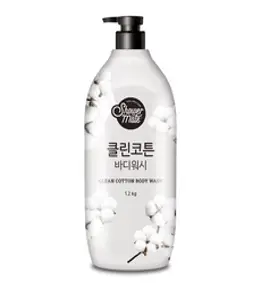 샤워메이트 내추럴 클린코튼 바디워시 목화솜향, 1200g, 1개