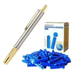 그랜드메디 수 사혈기+바늘30G(가는바늘) 세트, 1세트