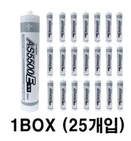 오공씰 AS5500E 1박스 도배부자재 수성실리콘 인테리어 공사 보수, 25개입