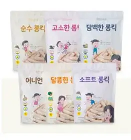 올바름 쌀과자 롱킥 6종 세트, 단품, 30g