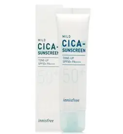 이니스프리 트루 마일드 시카 무기 자차 선크림 SPF50+ PA++++, 1개, 50ml