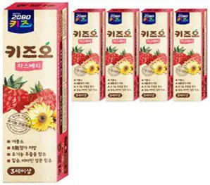 2080 키즈오 어린이 치약 라스베리향, 100g, 5개