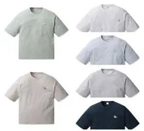 [폴햄][NC순천점] POLHAM 남녀공용 순면 100% 반팔티셔츠 블랙 검정 3+1 PACK BBBB