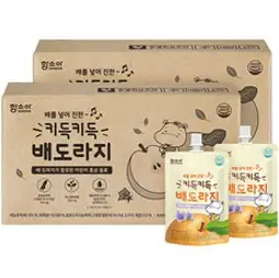 함소아 키득키득 배도라지 주스 100ml, 홍삼+배+도라지 혼합맛, 2개, 1000ml