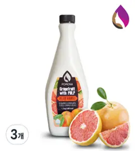 포모나 레드자몽 톡톡 농축베이스, 1200ml, 3개