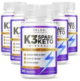 젤소 뉴트리션의 K3 스파크 미네랄 알약 고급 남성 및 여성용 K3 Spark 알약 포뮬러, 60개(5개들이)