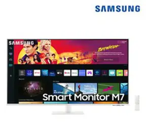 삼성전자 정품 스마트모니터 M7 S43BM701 43인치 UHD 4K HDR10 넷플릭스 유튜브지원 모니터 LS43BM701UKXKR 화이트, 삼성 S43BM701 (LS43BM701UKXKR)