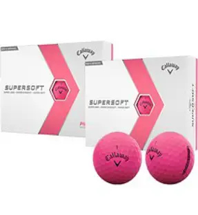 캘러웨이 슈퍼소프트 2023년 골프공 2피스 12p, 핑크, 12개입, 2개
