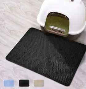 옹이네 고양이 벌집모래매트 사각엠보형, 블랙