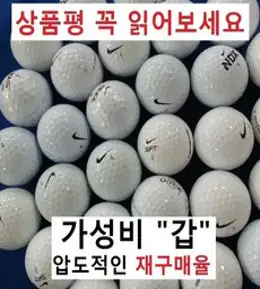 나이키 2~3피스 화이트 로스트볼 특 30개