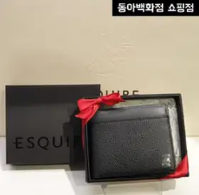 에스콰이아 남성 지갑 [선물 추천 포장출고] #50%세일중# 엠보천연소가죽 남성반지갑#선물추천# 반지갑