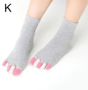 1+2 발가락 양말 타비 덧신 캔디 컬러 다섯 손가락 양말 12 가지 캐주얼 양말 개별 통기성 여성 발가락 양말 파티 생일 선물 원 사이즈