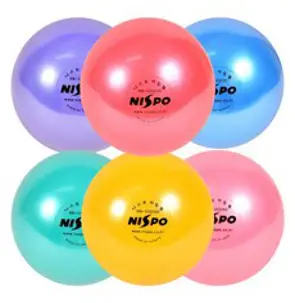 [기타브랜드] 리듬체조 공 150mm (6인치) 6가지색상, 색상:옐로우