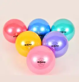 니스포 리듬체조 공 5인치 6인치 키즈 아동 리듬볼, 핑크