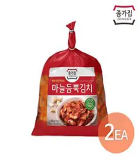 종가집 마늘듬뿍김치 750g x 2개