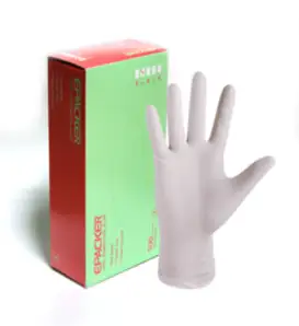 반영구 타투 왁싱 라텍스 장갑(100매) 시술용장갑 일회용글로브, 1box, S