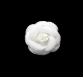 라라라 408 장미 코사지 브로치, 흰색