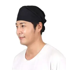 티팜 단색 TC45수 두건 FREE, 블랙, 3개