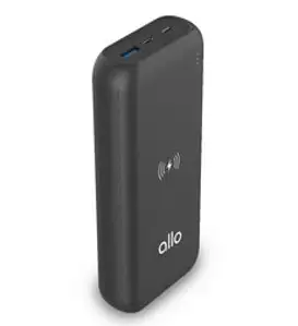 알로코리아 C타입 무선 고속충전 보조배터리 20000mAh, allo2000WPD, 블랙