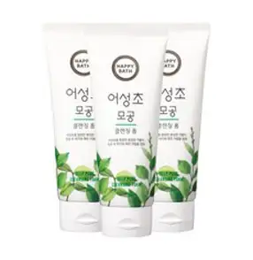 해피바스 어성초 모공 클렌징폼 지복합, 200g, 3개