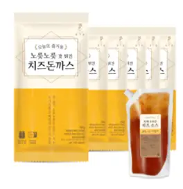노릇노릇 갓튀긴 치즈돈까스 (에어프라이어), 노릇노릇 치즈돈까스 6팩 (소스 추가)