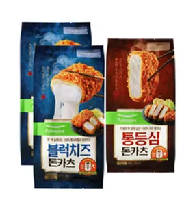 풀무원 블럭치즈 돈카츠 2개+통등심 돈카츠 1개, 999, 2+통등심 돈카츠 1