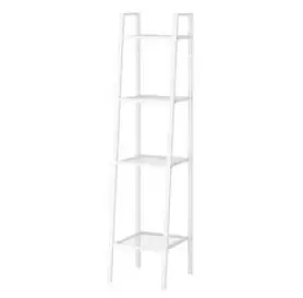 이케아 IKEA 정품 LERBERG 레르베리 4단 철제 선반, 화이트, 슬림 4단
