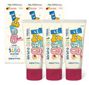 닥터제니 1450 고불소 주니어치약 사과자두향, 60g, 3개