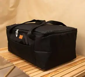 벅703 베이직 다용도 수납 캠핑가방 55L, 블랙, 1단