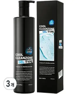 포르맨즈 쿨클린존 젤타입 남성청결제, 500ml, 3개