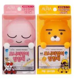 베이비 펭수 모니터 걸이형 방향제, 블랙체리향, 1개