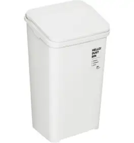 네이쳐리빙 부드럽게 열리는 원터치 휴지통 20L, 화이트, 1개