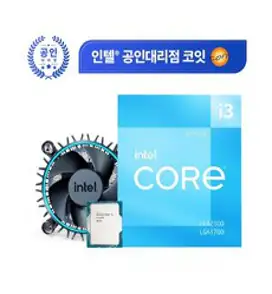 인텔 12세대 CPU 코어 i3-12100 엘더레이크