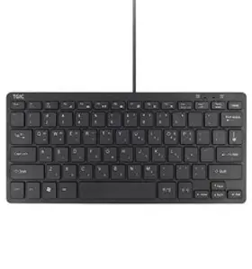 TGIC 미니 유선 키보드, 블랙, TGC-K7000M, 텐키리스