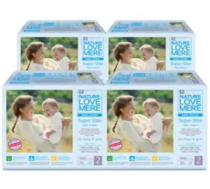 네이쳐러브메레 슈퍼슬림 밴드형 기저귀 유아용 신생아 소형 (3~6kg), 104매