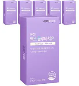 뉴트리코어 WCS 맥스 글루타치온, 9.05g, 5개