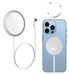 디메드 다이소 맥세이프 아이폰 유선 무선고속충전기15W, C타입, 1개