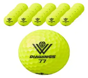 다이아윙스 고반발 비거리 전용 장타 골프공 2피스 42.7mm M5, 옐로우, 50개, 1개입