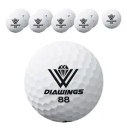 다이아윙스 고반발 비거리 전용 장타 골프공 2피스 42.8mm M2, 화이트, 1개입, 50개