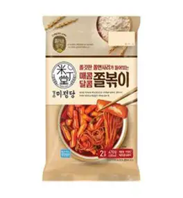 [엄마맛집]즐거운동행 미정당 쫄볶이 CJ 가을식재료 간편식 캠핑 자취생 간단식사 맛있는한끼 야식 간단요리 맛있는간식 470g 1세트